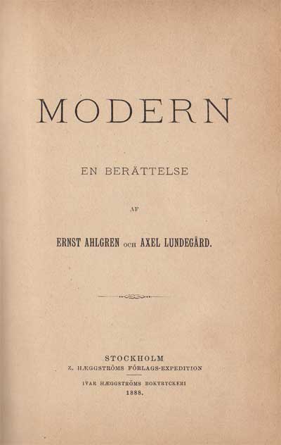 Victoria Benedictsson - Modern